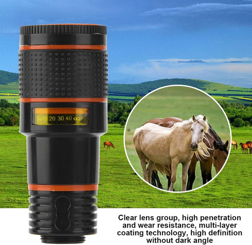 Macro Lens for Phone Telephoto Lens, 12x Cell Phone Camera Len Professional Universal Telephoto Lens, Universal Telephoto Lens Telescopic Focusing...