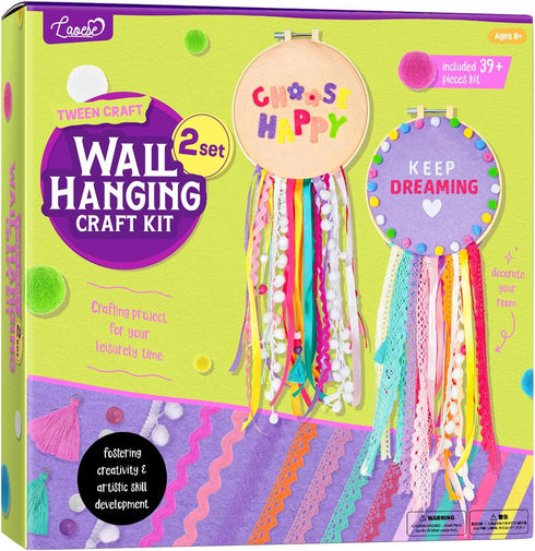 LAOESE Dream Catcher Kids Craft Kits - 2 Set Wall Hanging Arts and Crafts - Art Supplies Crafts Gift for Teens, Kid Toys Birthday Gift for Girls A...