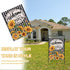 Home Decorative Welcome to Our Porch Spring Summer Sunflower House Flag, Black White Buffalo Plaid Check Yard Outside Decoration, Fall Autumn Farm...