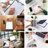 Lemical A4 Portable File Boxes Storage Clipboard Hanging Magazine File Organizer A4 Clipboard File Folder Organizer with Bottom Opening Office Cli...