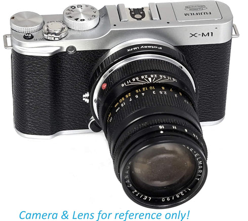 Fotasy Copper Leica M Lens to Fuji X Adapter, Leica M Mount to X-Mount Adapter, Compatible with Fujifilm X-Pro1 X-Pro2 X-E1 X-E2 X-E3 X-A5 X-M1 X-...