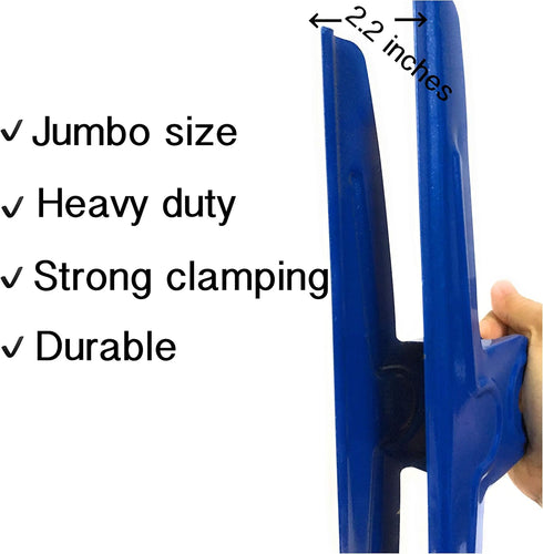 1 Foot Long Heavy Duty Metal Giant Jumbo Paper Clamp Binder Clip for Drawing Board, Artists, Teachers, Home, Office Supplies, 12 inch/30 cm (1 Pac...