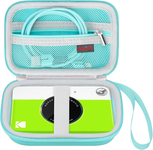 Camera Carrying Case for KODAK Printomatic Digital Instant Print Camera, Portable Bluetooth Photo Printer Storage Holder Bag, Mesh Bag Fits Zink P...