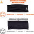 French Fitness Revolution - Stretchy Sports Headband for Men & Women - Guys Sweatband for Running, Cycling, Basketball, Yoga, Fitness - Moisture W...