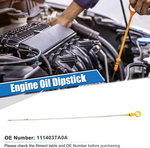 X AUTOHAUX 1 Pcs Engine Oil Dipstick Engine Oil Fluid Level Dipstick for Nissan Rogue S SL SV 2.5L L4 Gas 2014-2020 No.111403TA0A...