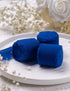 Chiffon Ribbon, Royal Blue Graduation Ribbons, 1.5''x21Yards Handmade Frayed Fringe Silk Ribbon for Gift Wrapping, Floral Vase Decoration, Mother'...