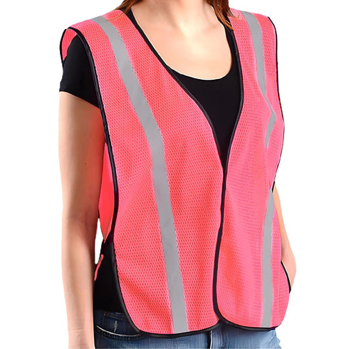 Non-ANSI Women's Mesh High-Vis Safety Vest I Breathable and Comfortable I Polyester I Comfort and Maximum Visibility in Hazardous Environments and...