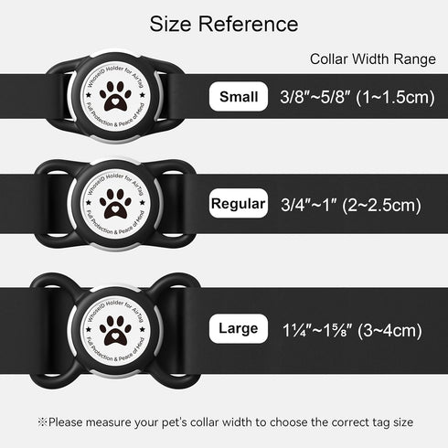 Airtag Dog Collar Holder, Durable & Lightweight Airtag Case, Slide-on Waterproof Protective Air Tag Holder for Dog Collar - for Dogs and Cats (Ros...