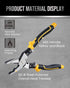 QIUHUA 8 inch Linesman Plier, 5-IN-1 Electrical Pliers with Cable Cutter and Wire Stripper Crimper...