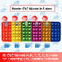 Word Pops CVC Word Games, Sight Words Fidgety Board Phonics Reading Spelling, Kindergarten Learning Activity, Montessori Sensory Educational Toy f...