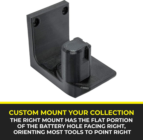Spartan Mounts Tool Mount for Ryobi Power Tools, Right Mount Wall Display Hook, Power Tool Storage, Convenient Easy Access Garage Organizer, Durab...