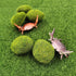 SNAIL GARDEN Fairy Artificial Grass, 8Pack Life-Like Garden Lawn with 5Pcs Artificial Moss Rocks-Miniature Ornament Garden Fairy Accessories for G...