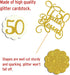 Gold Glitter 50 Years Blessed Cake Topper - for 50th Wedding Anniversary / 50th Anniversary Party / 50th Birthday Party Decorations...
