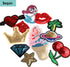 60pcs Random Assorted Styles Embroidered Iron on Patches, DIY Sew Applique Repair Patch Iron on/Sew on Patches for Backpacks,Pants,Clothes,Jeans,J...