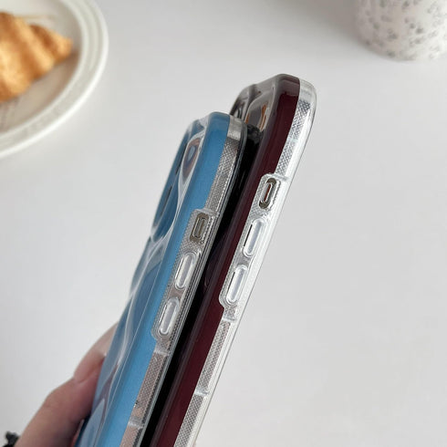 Caseative for iPhone 13 Pro Max Case, Water Ripple Wave Meteorite Bubble Pattern Chrome Plating Soft Compatible with iPhone Case (Fluorescent Silv...