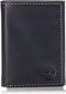 Timberland mens Leather Trifold Wallet With Id Window, Black (Cloudy), One Size...