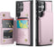 for Samsung Galaxy S24 Ultra Case with Card Holder, for Samsung S24 Ultra Wallet Case for Women Men with RFID Blocking, Durable Kickstand Shockpro...