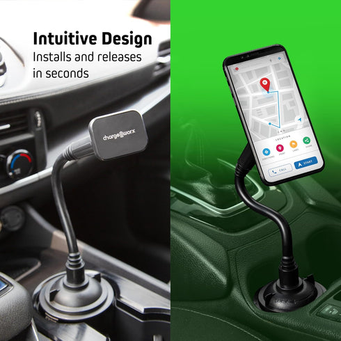 Magnetic Cupholder Car Mount, Magnetic Phone Holder for Car, Adjustable Car Cup Holder Mount, Magnetic Cup Mount for Smartphones...