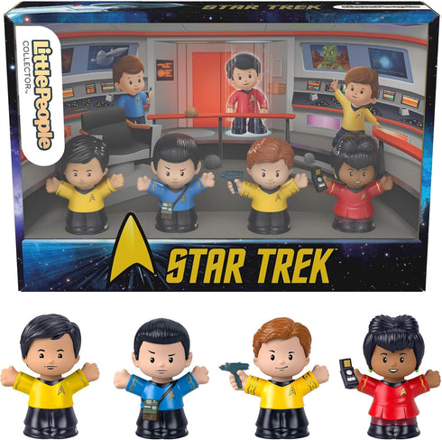 Little People Collector Star Trek TV Series Special Edition Set for Adults & Fans, 4 Figures in Display Box...