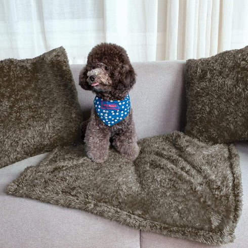 MACEVIA Fluffy Fleece Dog Blankets, Warm Soft Fuzzy Pets Blankets for Puppy, Small, Medium, Large Dogs and Cats, Plush Pet Throws for Bed, Couch, ...