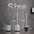 Sellemer Toilet Brush and Holder Set - Flexible Toilet Bowl Brush Head with Silicone Bristles, Compact Size for Storage and Organization, Ventilat...