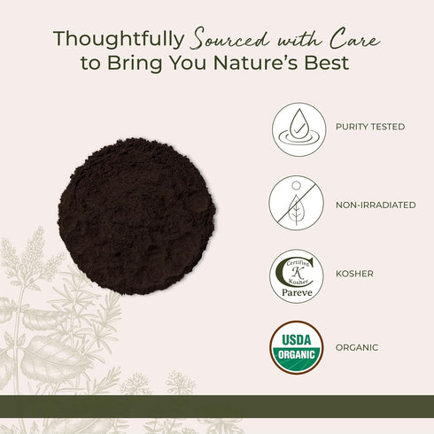 Starwest Botanicals Organic Black Walnut Hull Powder - Finely Ground, Use for Tea, Baking, & Capsules, Natural Digestion Support, Certified Kosher...