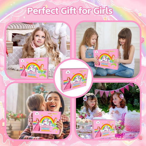 DIZRNOI Jewelry Making Kit for Girls Unicorn Mermaid Charm Necklace Making Supplies Beads Set Birthday Toy Gift DIY Arts and Crafts for Kids Age 3...