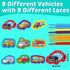Aizweb Vehicle Lacing Cards,Sewing Cards for Toddlers, Fine Motor Skill Toys,Threading Cards for Preschoolers,Art and Craft for Kids Educational K...
