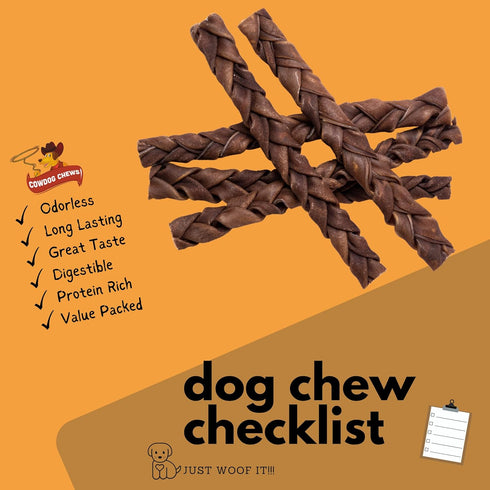All-Natural Roasted Collagen Braided Sticks for Dogs (5-7", 3 Pack) - Odorless, Long-Lasting Bully Stick Alternative - Single Ingredient product...