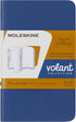 Moleskine Volant Journal, Soft Cover, XS (2.5" x 4") Plain/Blank, Forget-Me-Not Blue/Amber Yellow, 56 Pages (Set of 2)...