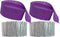 Purple and Silver Metallic Crepe Paper Color Streamers, 4 Rolls Total, Made in USA...