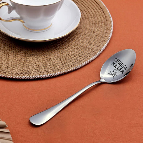 Cereal Killer,Funny Engraved Stainless Spoon, Cereal Spoon, Cereal Lovers Gift,Food Lover Gifts,Best Friend Spoon Gift(With Gift Box)...