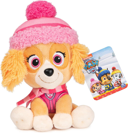 GUND PAW Patrol Holiday Winter Skye in Scarf and Hat, Officially Licensed Plush Toy for Ages 1 and Up, 6”...
