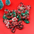 JIAHANG Christmas Hair Bow Clips in Pairs, Festival New Year Floral Printed Alligator Clips with Snowflake 10PCS for Baby Girls Toddlers School Gi...