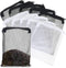 Giantree 10 Pcs Aquarium Filter Media Bags, Large Reusable Aquarium Media Bag Fish Tank Mesh Filter Bags with Zipper for Activated Carbon Ceramic ...