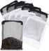 Giantree 10 Pcs Aquarium Filter Media Bags, Large Reusable Aquarium Media Bag Fish Tank Mesh Filter Bags with Zipper for Activated Carbon Ceramic ...