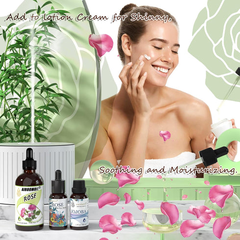 Rose Fragrance Oil 4oz for Aromatherapy Diffuser Oil Soap Candle Making Scents DIY Aroma Spary Oils...