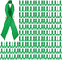 400 Pieces Mental Health Awareness Ribbon Green Satin Ribbon Lapel Pins Fabric Ribbons with Safety Pins for Women Men...