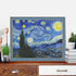 4 Pack Starry Night of Van Gogh Stamped Cross Stitch Kits - Counted Cross Stitch Kits for Beginners Adults,11 CT Patterns Dimensions Embroidery Ki...