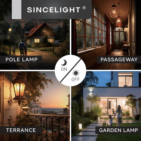 Dusk to Dawn LED Mosquito Bulb with Dual DayLight Sensor,Bug Free & ON/OFF Automatic Depends On DayLight Level,9 Watt,Edison Screw E26,Pack of 2...