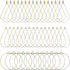 120Pcs Beading Hoop Earrings for Jewelry Making,Round Beading Earrings Hoop Bulk Jewelry Making Beading Supplies Teardrop Rhombus Geometric Earrin...