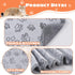 1 Pack 3 Dog Blanket Super Soft Warm Sleep Mat Pet Blanket Grey Paw Pattern Fluffy Puppy Blanket for Small Dogs Kitten Cats-Grey Small(23"x15")...