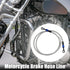 X AUTOHAUX Brake Hose AN3 28 90 Degree M10 Motorcycle Hydraulic Brake Line Oil Hose Pipe Fitting for ATV Motorcycle Motocross Racing Bike 130cm Si...