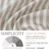 Vangao Stripe Farmhouse Kitchen Curtains 36 Inch Length Linen Blend Cafe Curtains Tickingstripe Tier Drapes Pinstripe Semi-Sheer Small Window Trea...