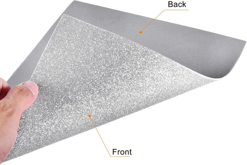 uxcell Silver Tone Shiny EVA Foam Sheets 11 x 8 Inch 2mm Thick for Crafts DIY Projects 12 Pcs...
