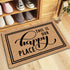 Funny Mats Entry This Is Our Happy Place Indoor Floor Welcome Mat for Entrance Way Rubber Back for Front Door Indoor Outdoor Cute Rugs 23.6"(L) x ...