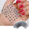 30 Sheets Black Flower Nail Stickers 3D Adhesive Nail Floral Stickers Black Multi-Design Flower Nail Decals for Floral Nail Supplies Nail Art Desi...