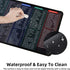 Quick Key Keyboard Mouse Pad, Non-Slip Desk Mat with Office Software Shortcuts Pattern, Upgraded Extended Large Rubber Base Mice Smooth Cloth Mous...