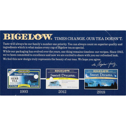 Bigelow Tea Herbal Tea Sweet Dreams 20 Count (Pack of 3)...