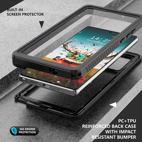 ANTSHARE for Samsung Galaxy Note 20 Case Waterproof, Galaxy Note 20 Case Built-in Screen Protector Fingerprint Unlock, Shockproof Full Body Protec...